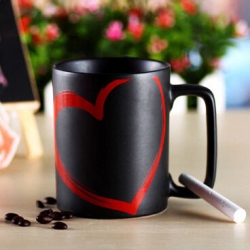 Sex Red Heart Chalk Mug