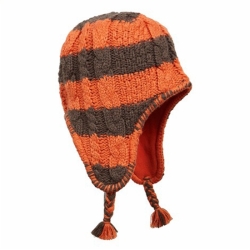 Factory Direct Arcylic Winter Hat with Pompom and Earplate