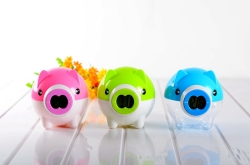 Plastic Pig Money Box with Electronic Clock
