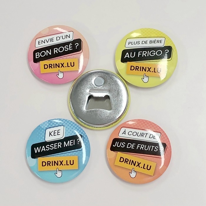 58mm Magnet Bandge Bottle Pin Button Bottle Opener