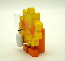 Cute Animal Shape Wooden Toothbrush Holder with Sand Timer/Sanduhr