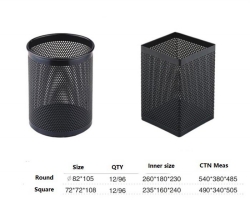 Good Quality Square Shape Metal Mesh Pen Holder