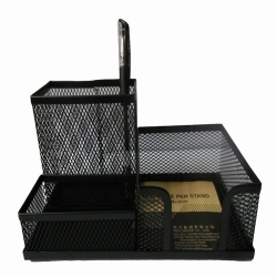 Colorful Metal Mesh Desktop Holder Set For Office