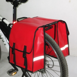 Bicycle Pannier Bags of Double Rear for Newspaper Deliverer