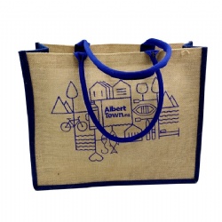 ECO Friendly Jute bag with OEM LOGO for gifts and Pormot